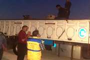 نظارت بهداشتی قرنطینه ای بر صادرات اولین محموله شتر از شهرستان تنگستان