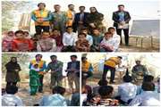 برگزاری کلاس آموزشی به مناسبت هفته بسیج در مدرسه عشایری شهرستان دشتی