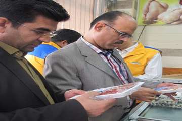 بازدید مشترک دامپزشکی و تعزیرات از مراکز عرضه فرآورده های خام دامی