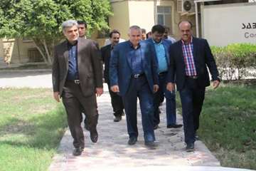 دیدار استاندار بوشهر از دامپزشکی به مناسبت 14 مهر