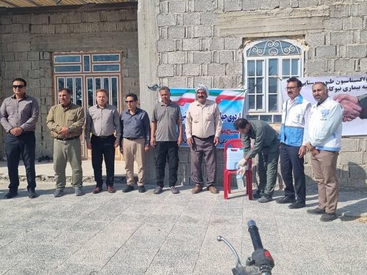 برگزاری اردوی جهادی دامپزشکی به مناسبت هفته دولت در روستای دهداری شهرستان دشتی